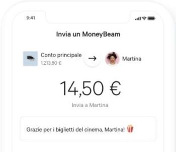 esempio schermata n26 app moneybeam