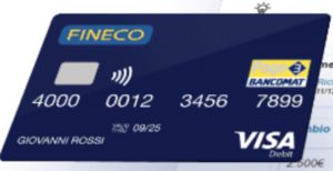 carta bancomat fineco